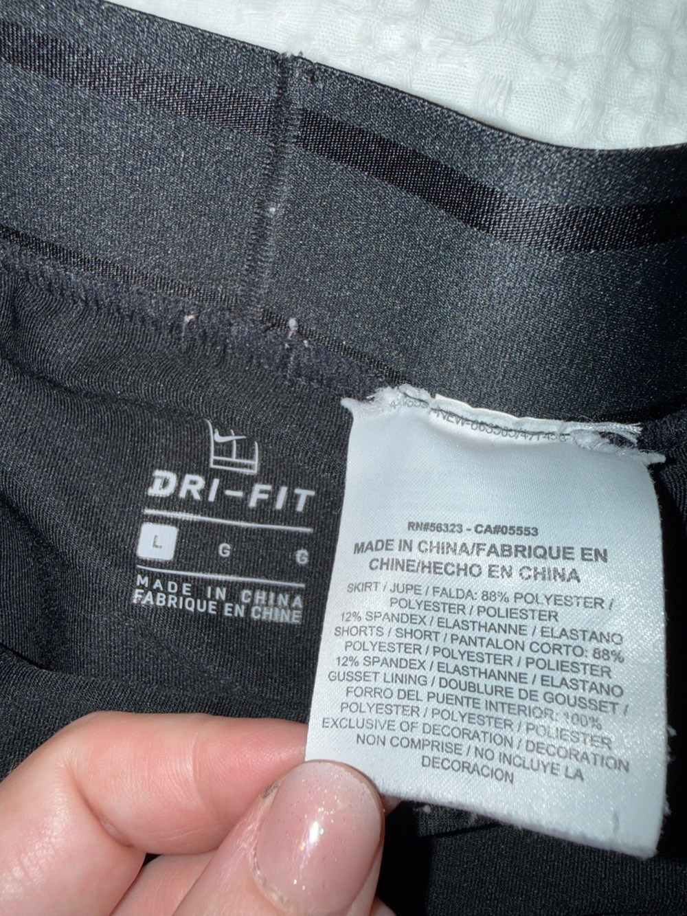 Nike black pleated tennis skirt L large - Picture 4 of 8